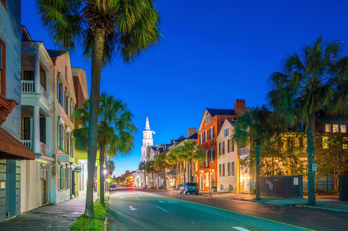 Aerial view of Charleston, South Carolina